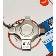 iDeskk 256GB 4 in 1 Flash Drive